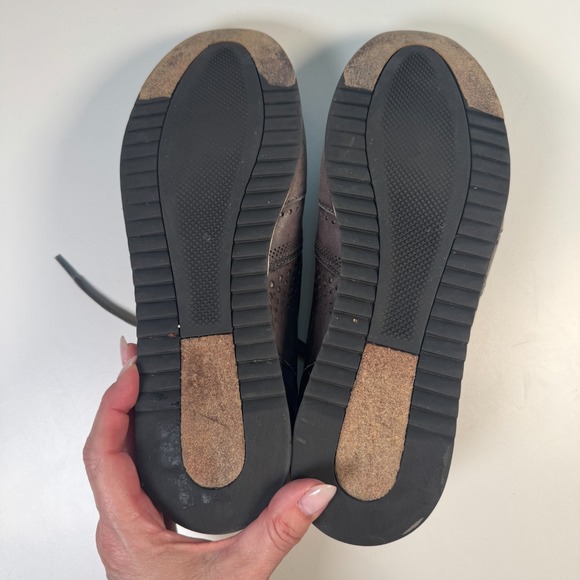 Magnanni Shoes Leather Sneakers Mens Size 9.5 Grey Casual Lace Up Portugal 15745 - Picture 12 of 14